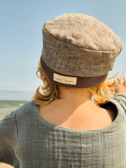 Michel cap herringbone