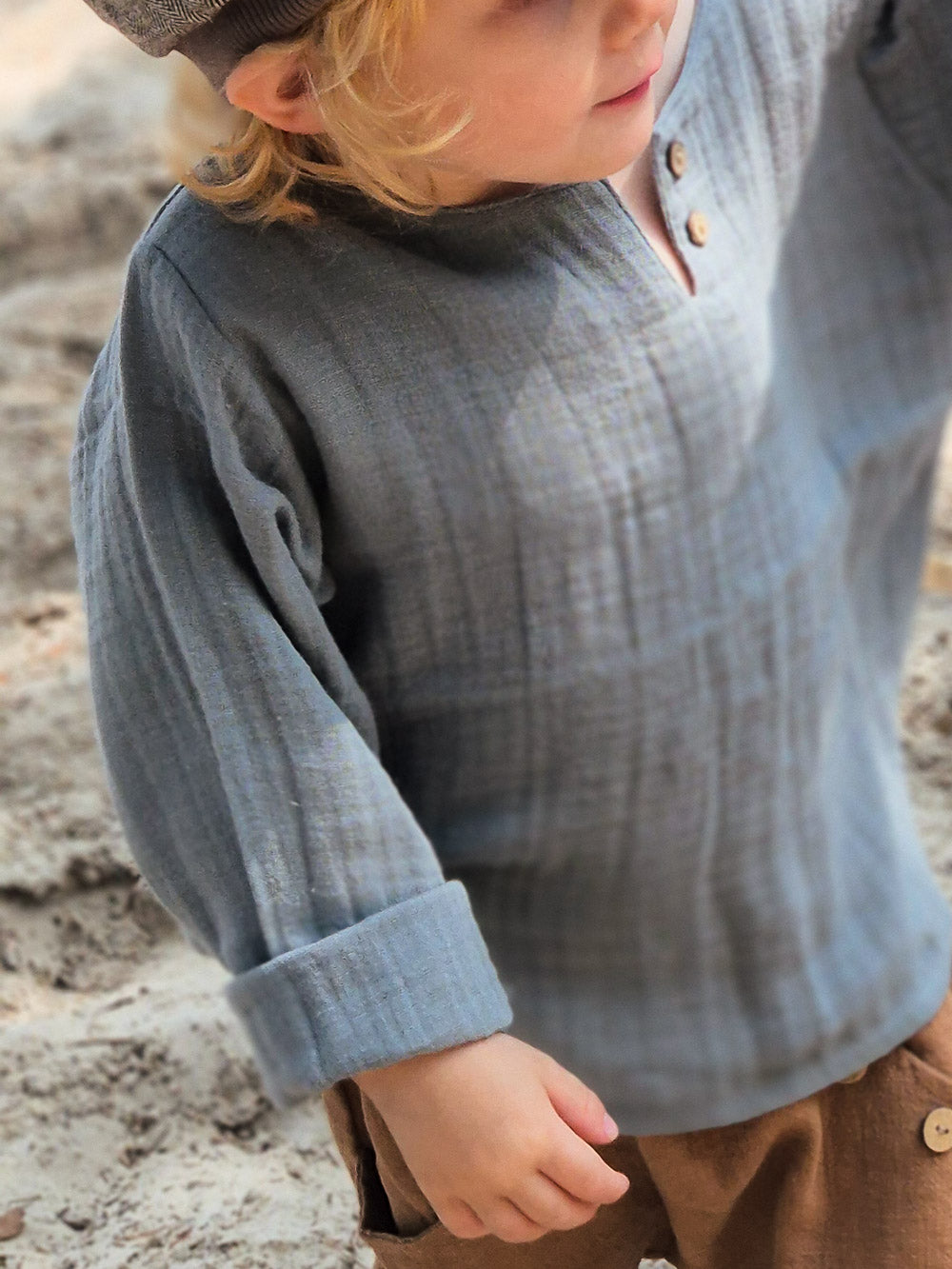 Organic muslin shirt - Dove