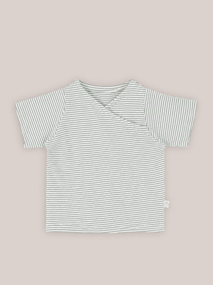 Kurzes Wickelshirt Baumwolle