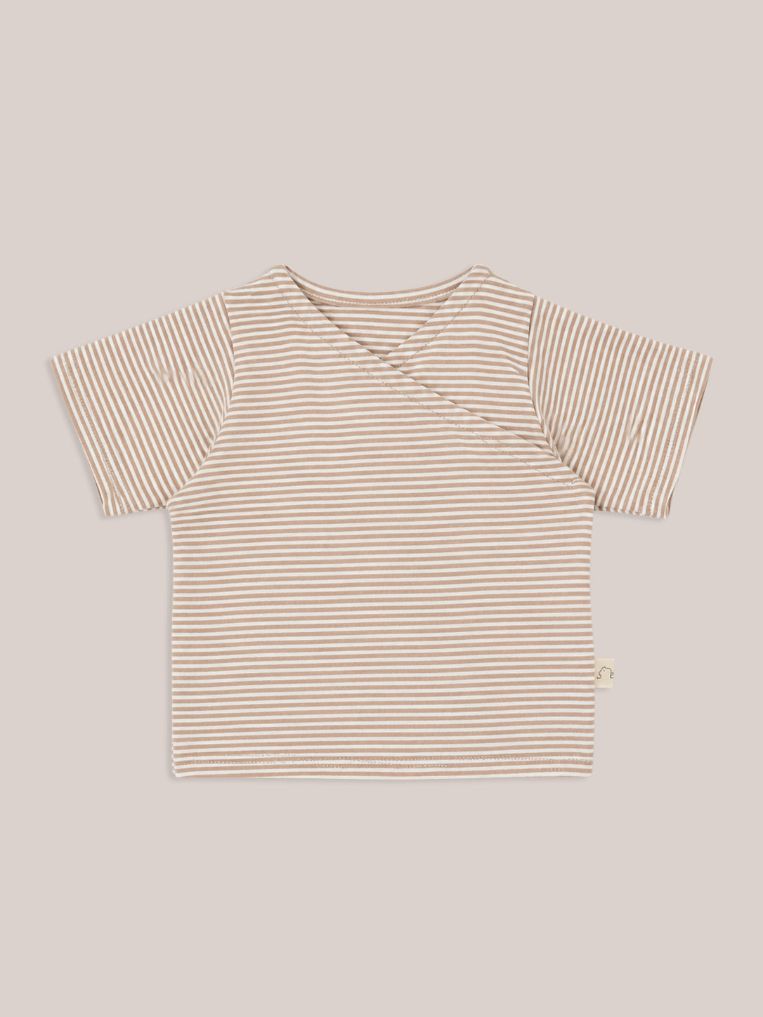 Kurzes Wickelshirt Baumwolle