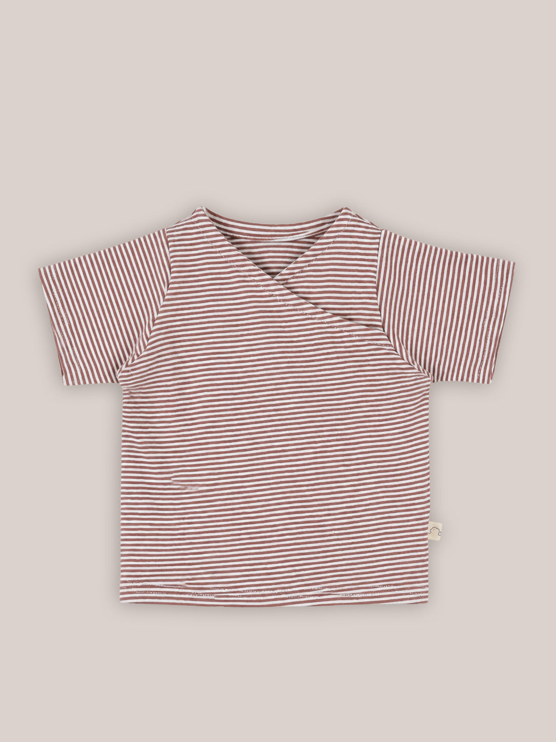 Kurzes Wickelshirt Baumwolle
