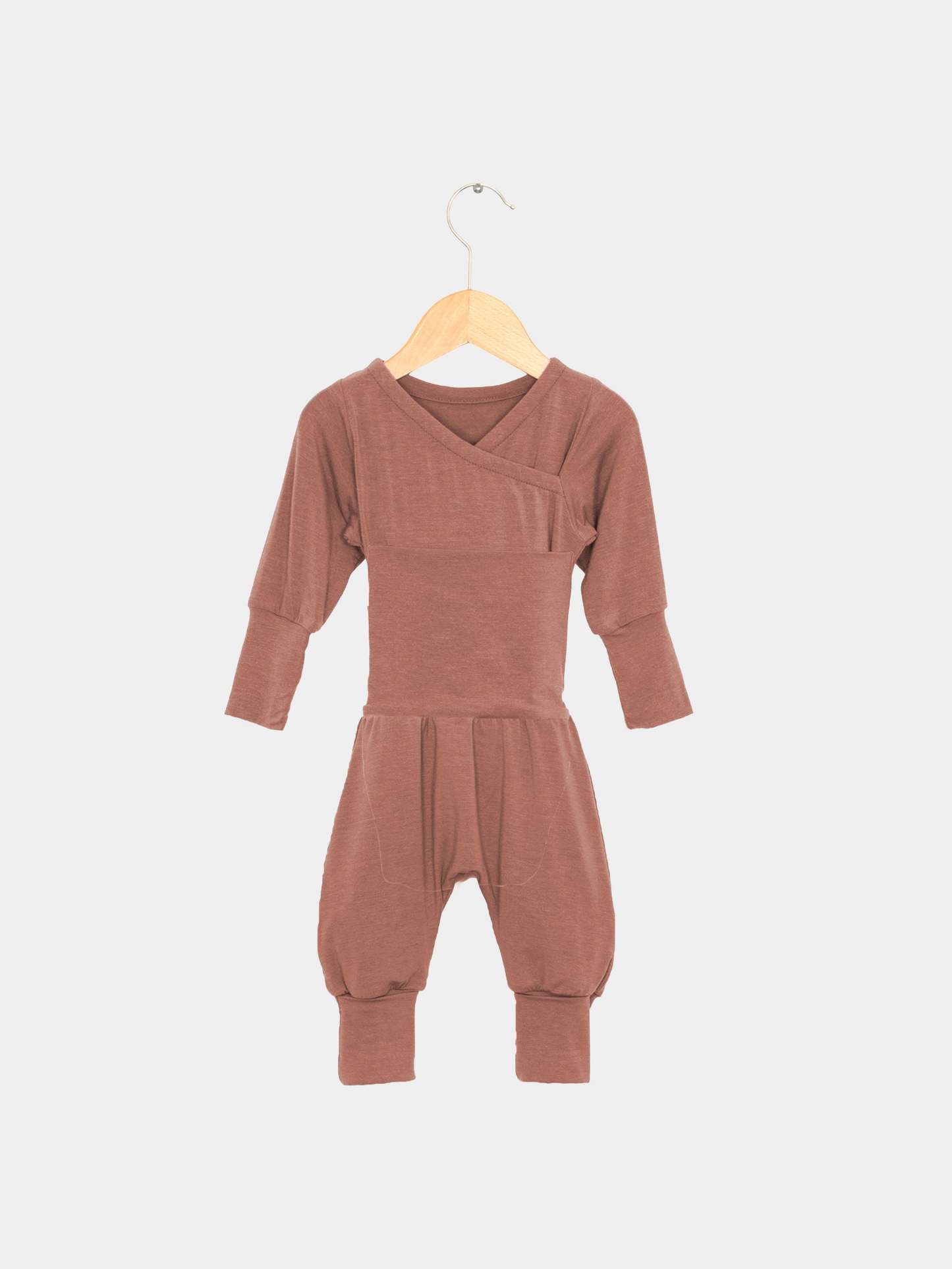 Loopstrampler in misto cashmere - Cannella