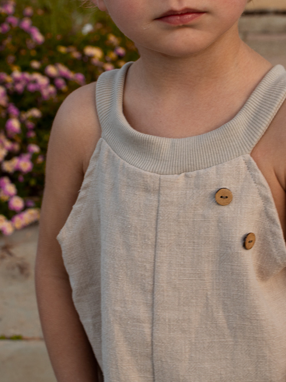 Linen dungarees - Wheat