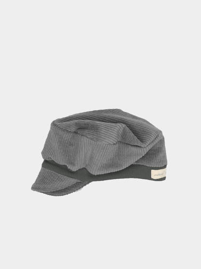 Cappellino Michel in velluto a coste - Cioccolato