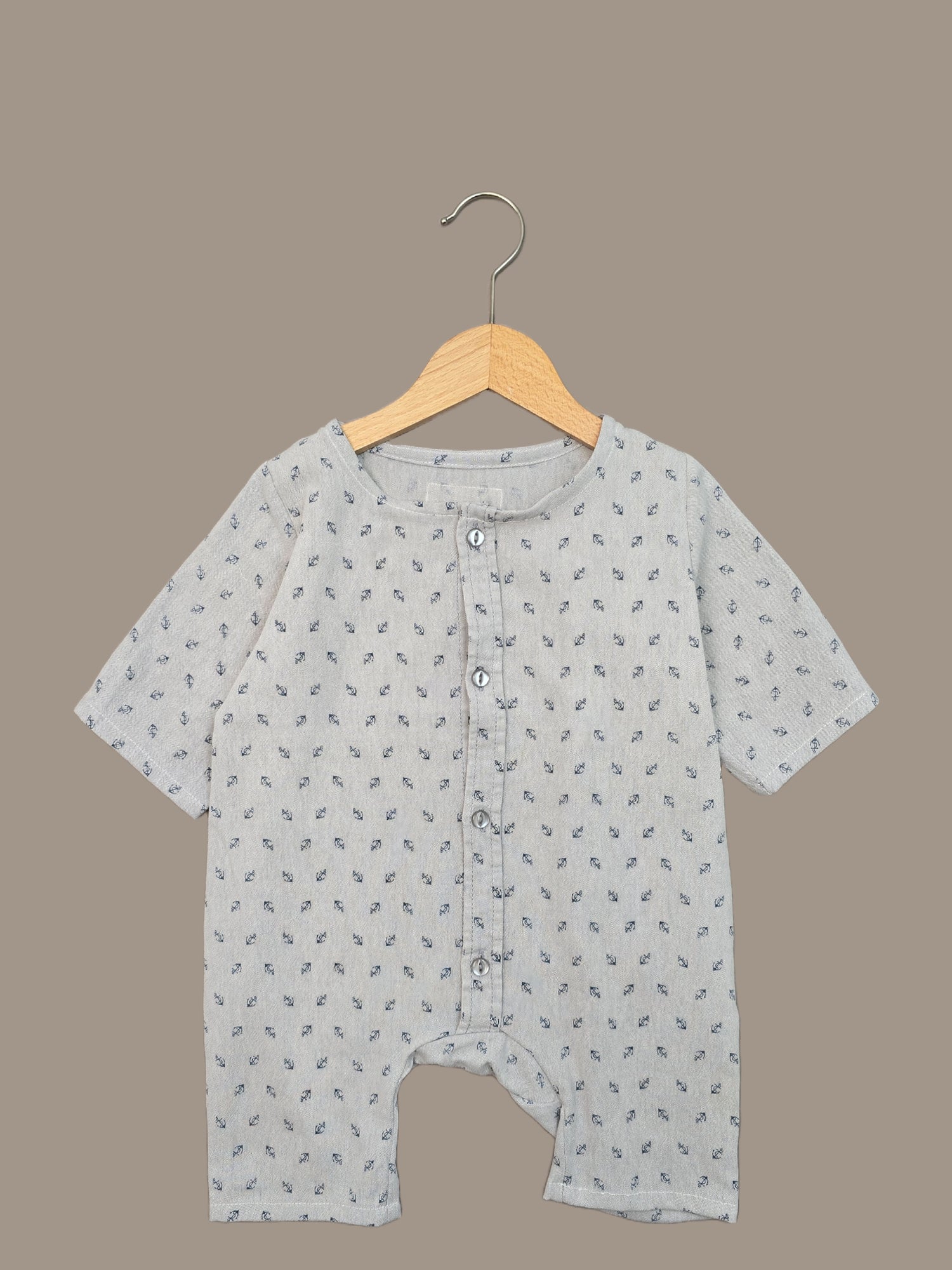 Recycling Overall aus Baumwolle Gr 3M (62-74)- Kleine Anker