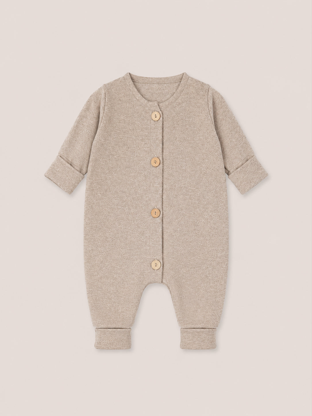 Mini Jumpsuit Fine Knit - Soot Mottled