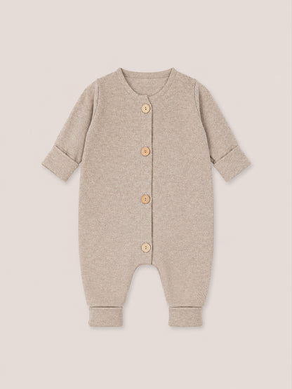Mini Jumpsuit Fine Knit - Soot Mottled