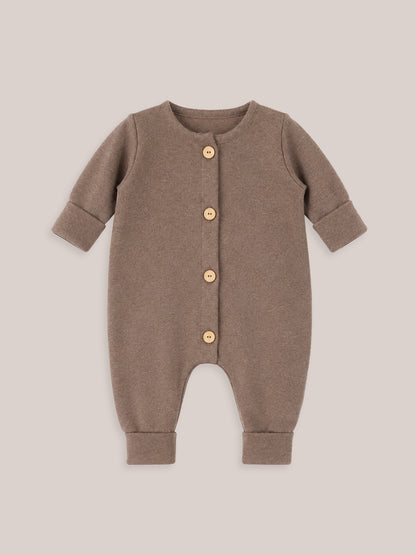 Mini Jumpsuit Fine Knit - Soot Mottled