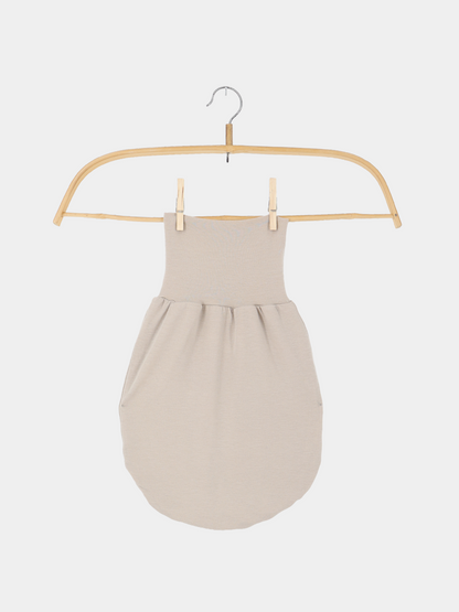 Baby Romper and Sleeping Bag, Cashmere Mix, Sand