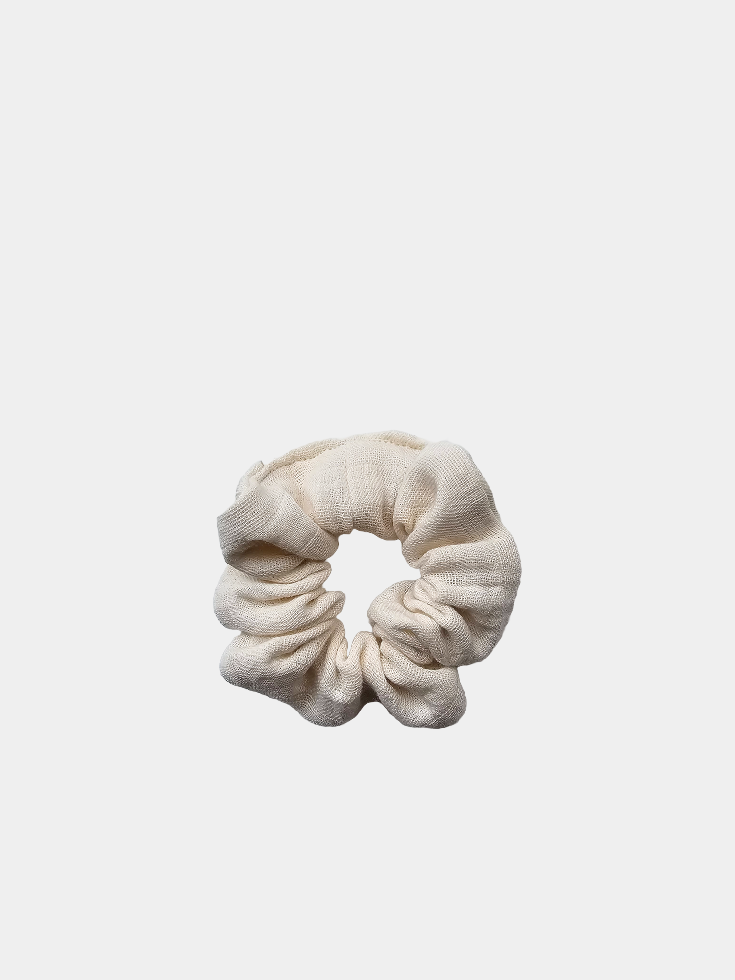 Upcycling scrunchies organic muslin nature