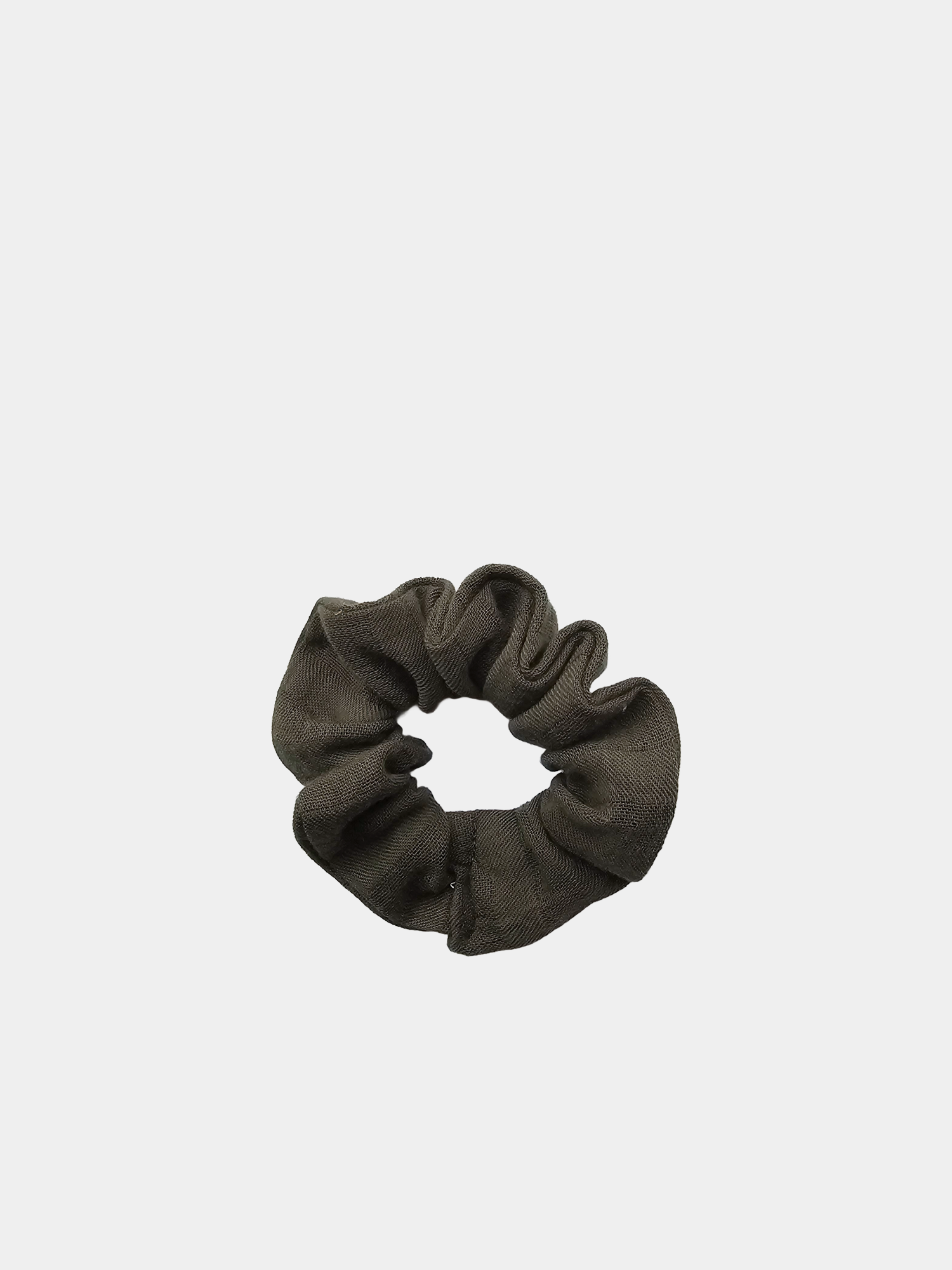 Upcycling Scrunchies Bio-Musselin - Avocado