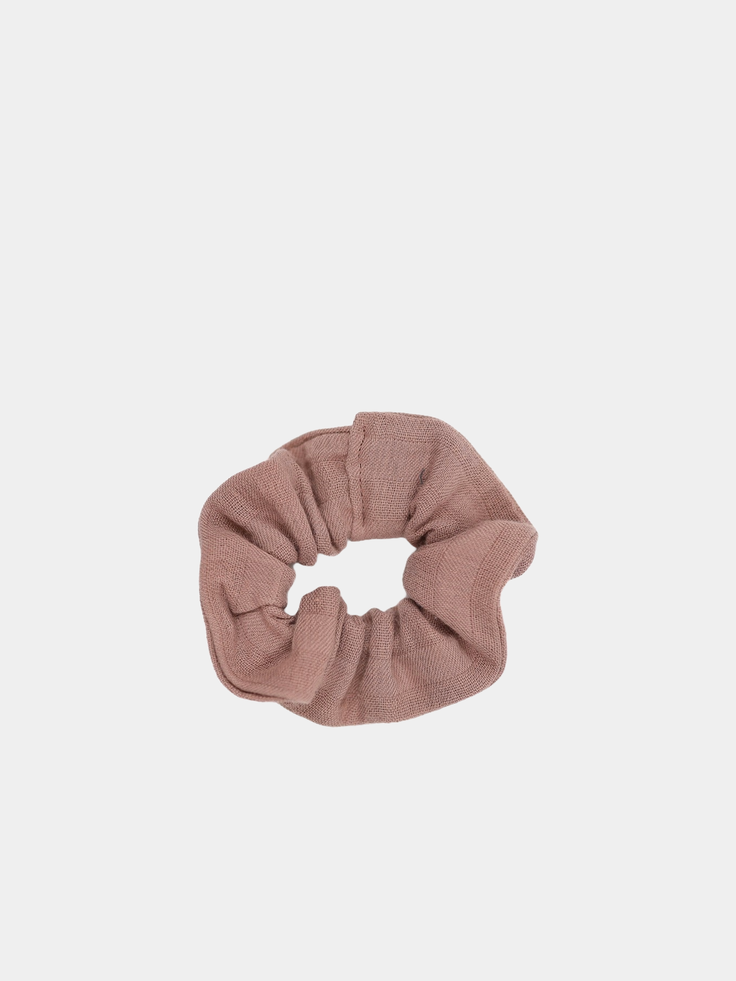 Upcycling Scrunchies Bio-Musselin-Rosé