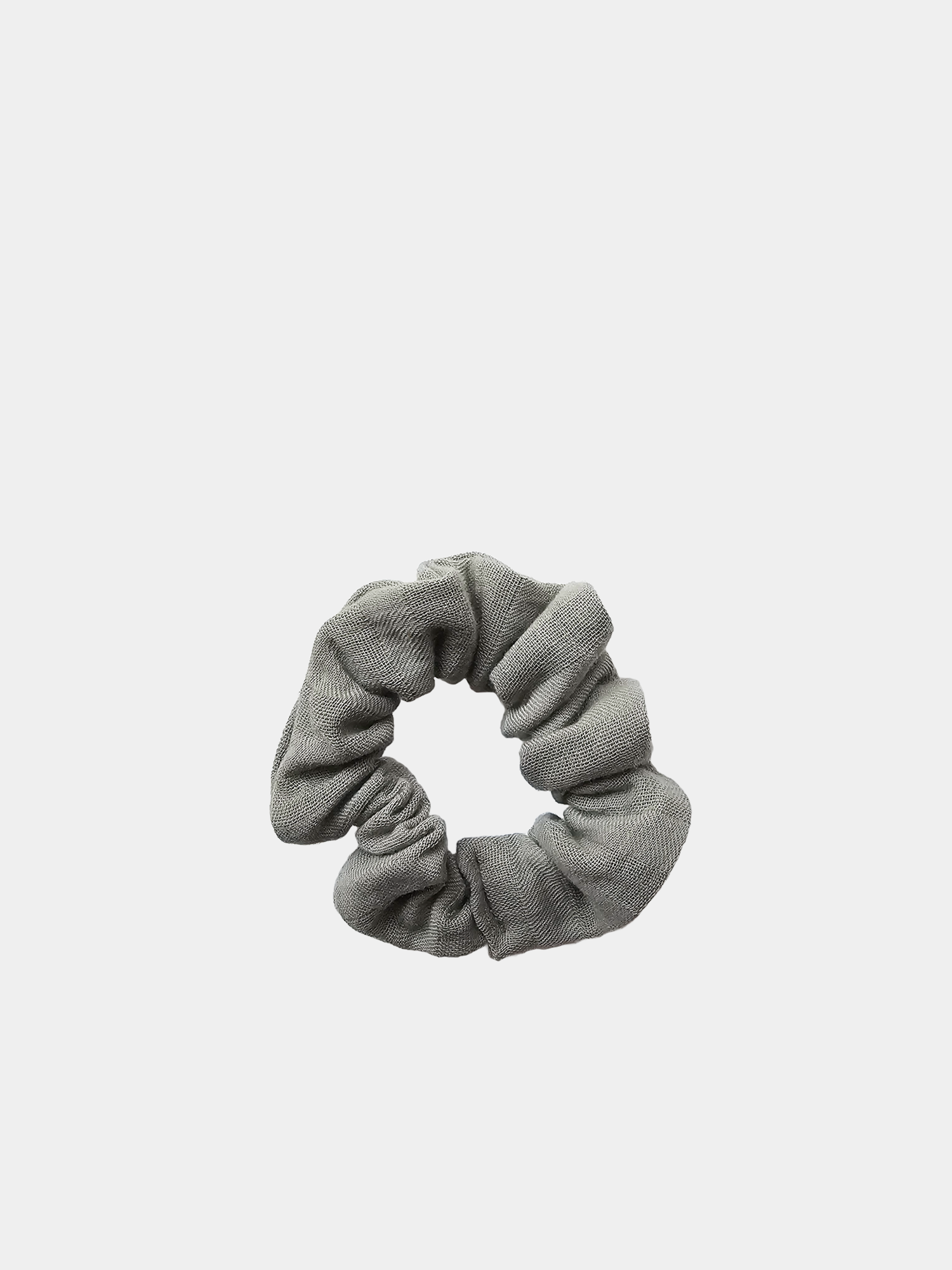 Upcycling scrunchies organic muslin - Aqua