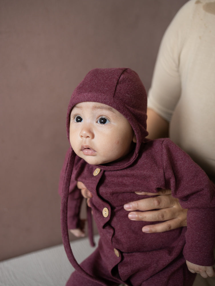 Baby Bonnet Fine Knit 