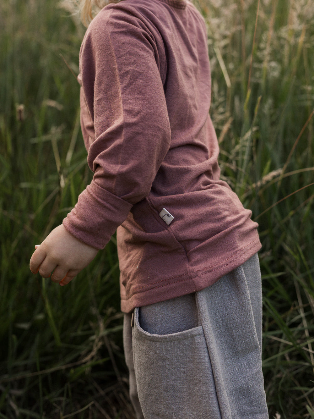 Cashmere blend wrap shirt - Blueberry