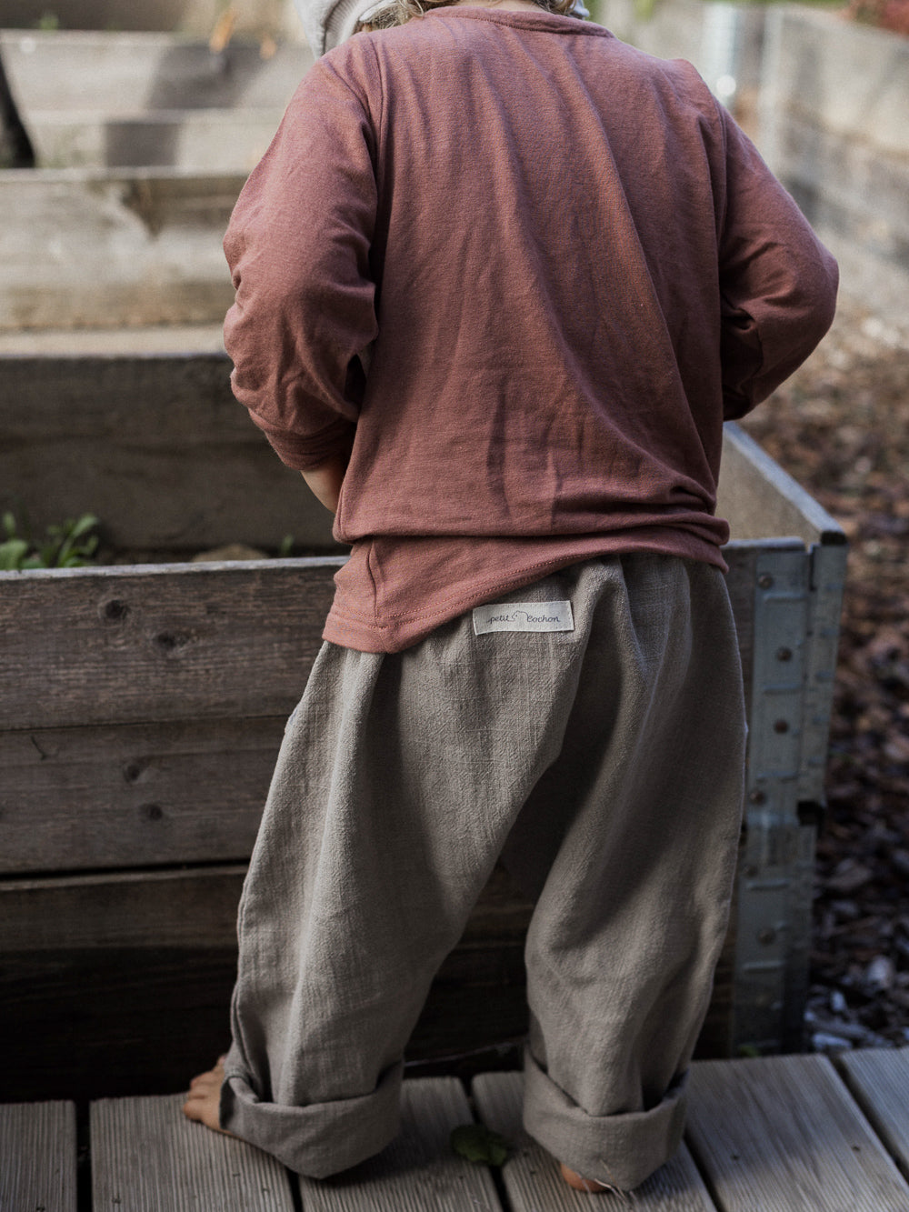Cashmere blend wrap shirt - Blueberry