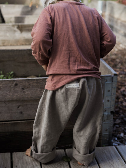 Cashmere blend wrap shirt - Blueberry