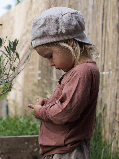 Cashmere blend wrap shirt - Blueberry