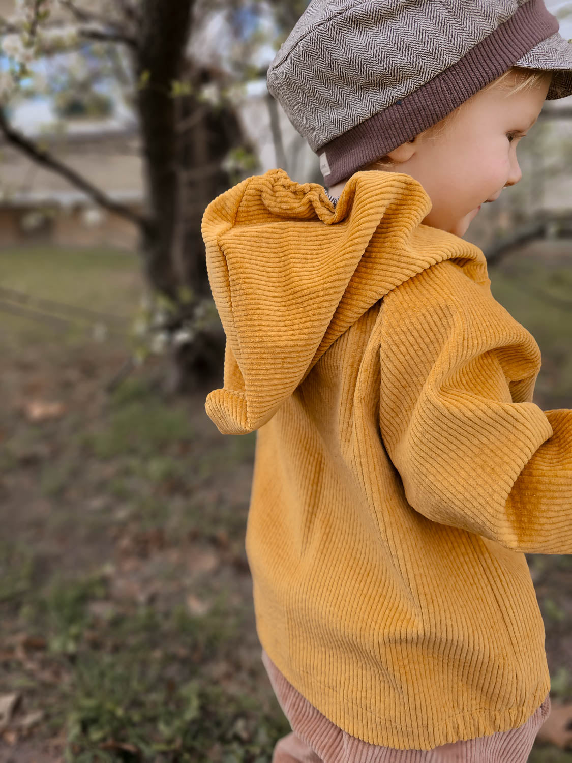 Pixie Jacket wide corduroy - turmeric