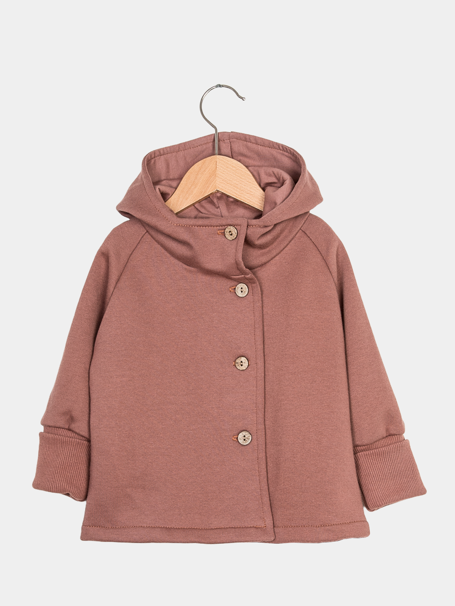 Wichtel jacket sweat made from 100% organic cotton - cinnamon
