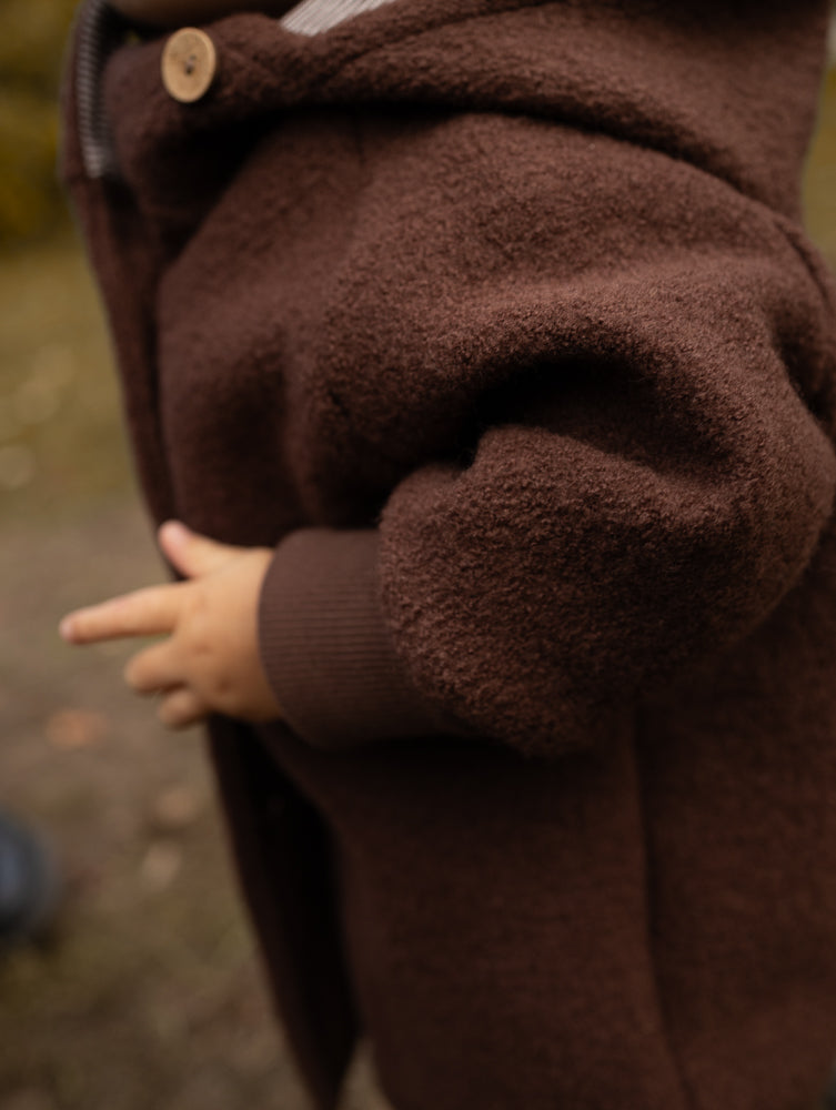 Wichteljacke Wollwalk mit Jerseyfutter
