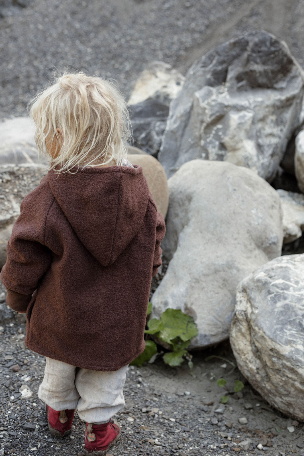 Wichteljacke Wollwalk mit Jerseyfutter