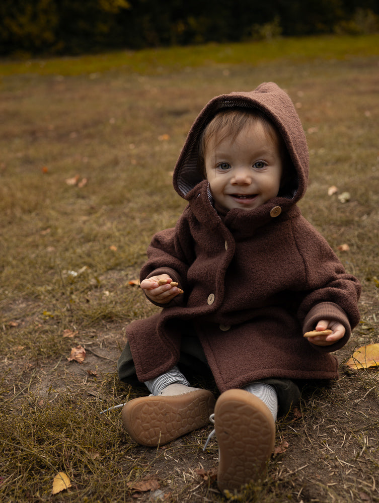 Wichteljacke Wollwalk mit Jerseyfutter