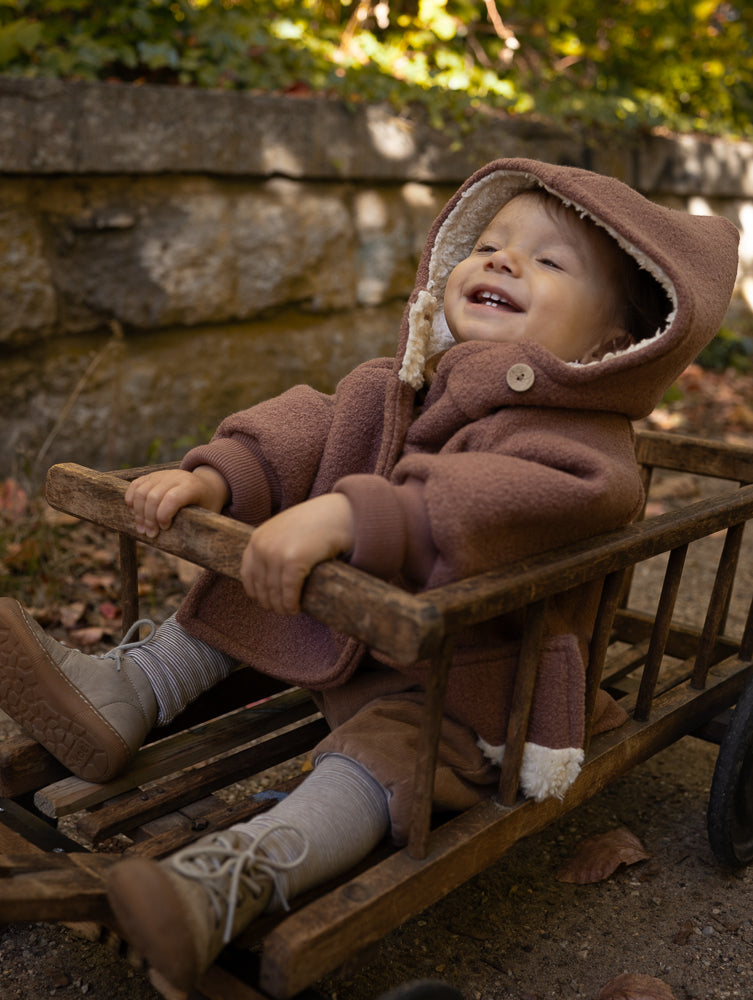 Winter Wichteljacke Wollwalk - Teddyfutter