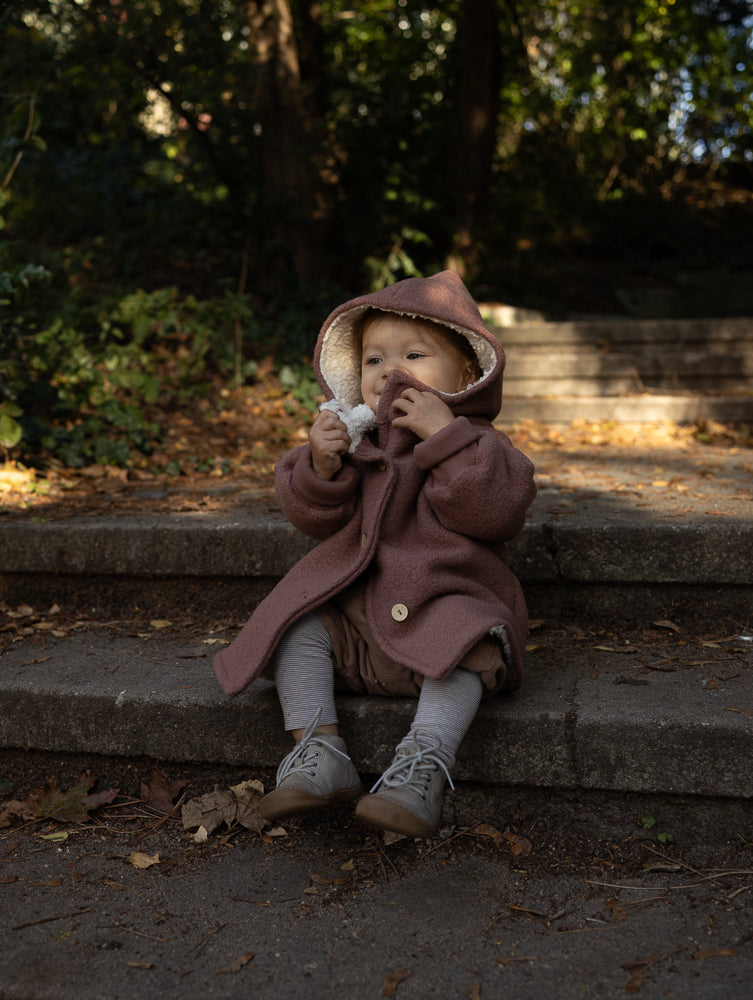 Winter Wichteljacke Wollwalk - Teddyfutter
