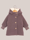 Winter Wichteljacke Wollwalk mit Teddyfutter - Malve