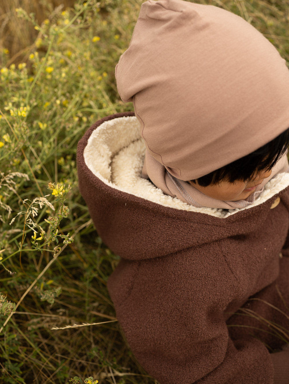 Winter Wichteljacke Wollwalk mit Teddyfutter