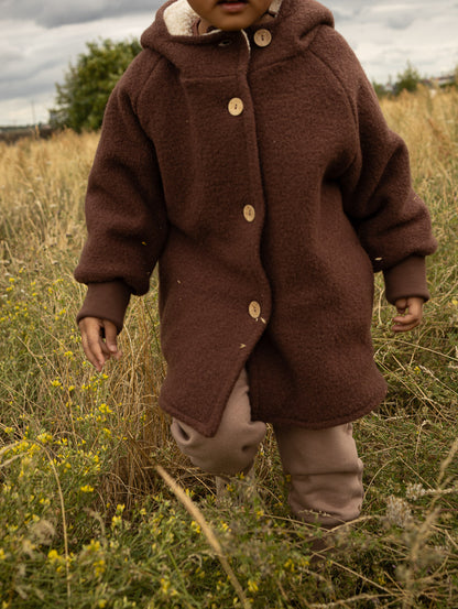 Winter Wichteljacke Wollwalk mit Teddyfutter