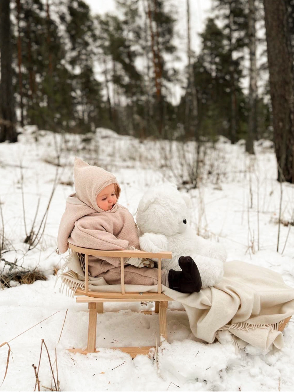 Winter Wollwalk Overall - Kuschelanzug mit Bio-Teddyfutter