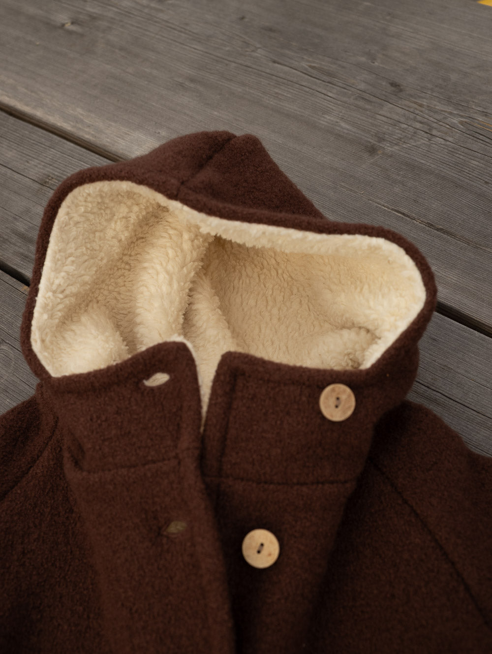 Winter Wichteljacke Wollwalk mit Teddyfutter