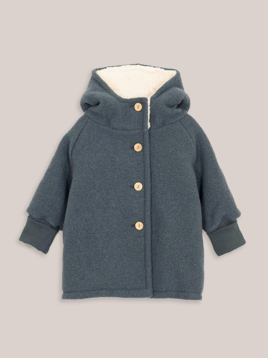 Wool Pixie Jacket with Teddy - mauve