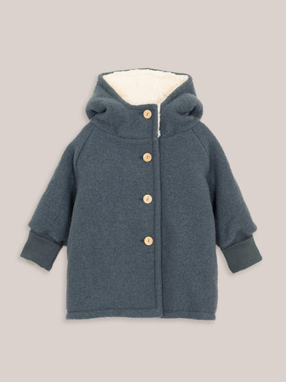 Wool Pixie Jacket with Teddy - mauve