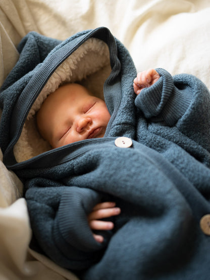 Winter Wollwalk Overall - Kuschelanzug mit Bio-Teddyfutter