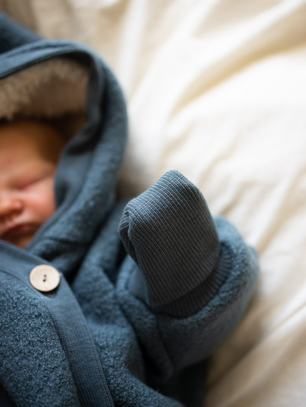Winter Wollwalk Overall - Kuschelanzug mit Bio-Teddyfutter