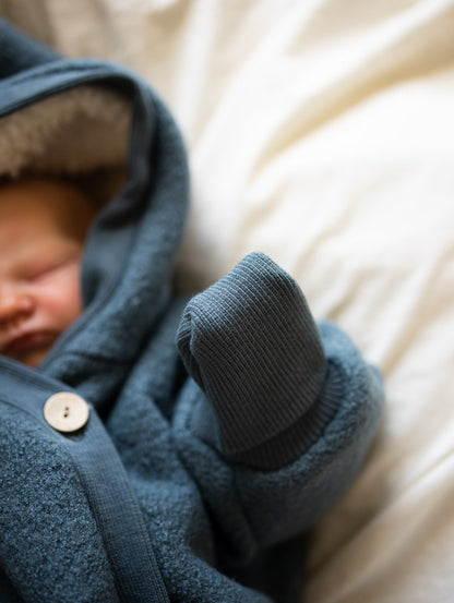 Winter Wollwalk Overall - Kuschelanzug mit Bio-Teddyfutter