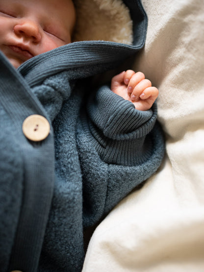 Winter Wollwalk Overall - Kuschelanzug mit Bio-Teddyfutter