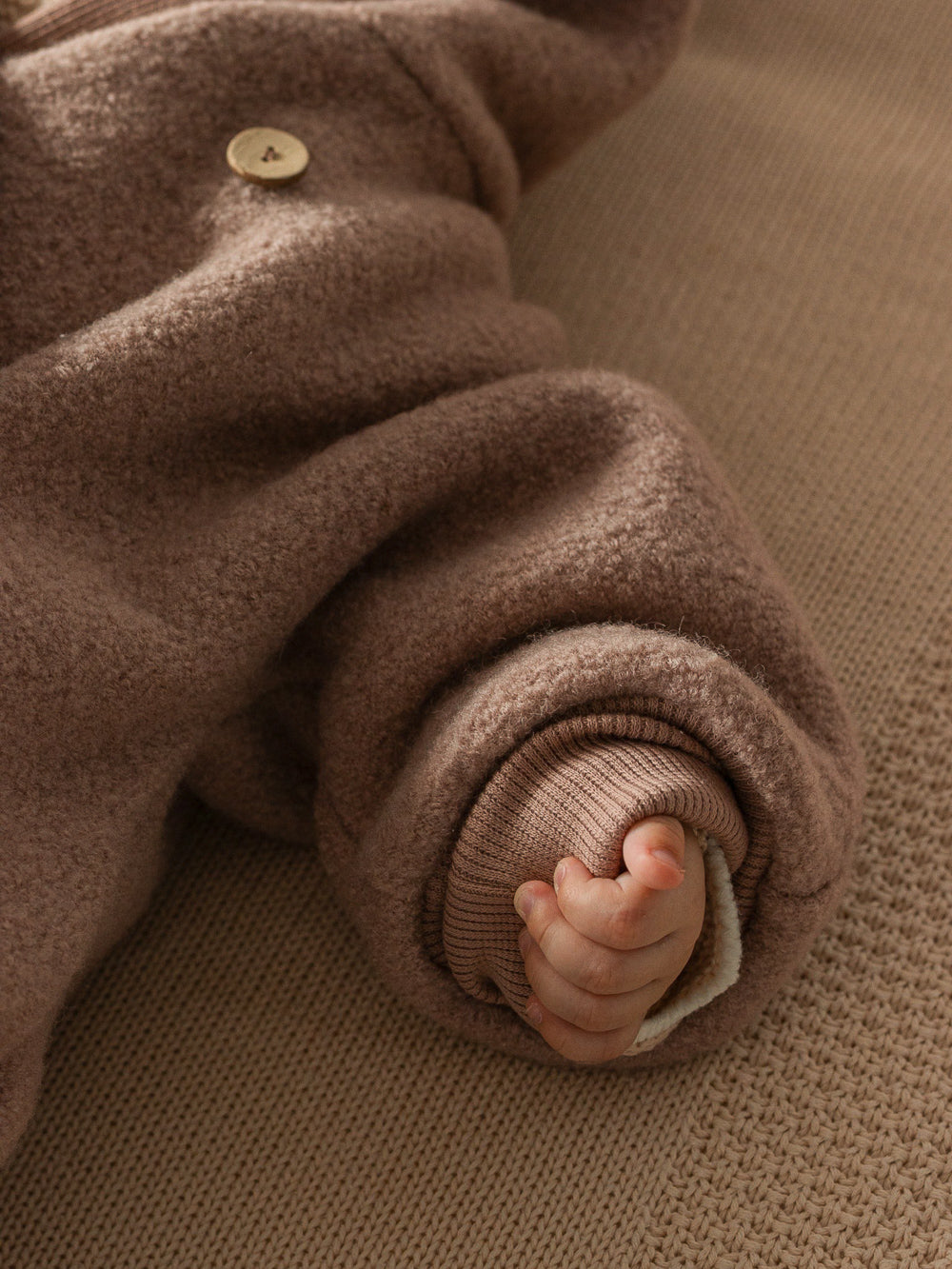 Winter Wollwalk Overall - Kuschelanzug mit Bio-Teddyfutter