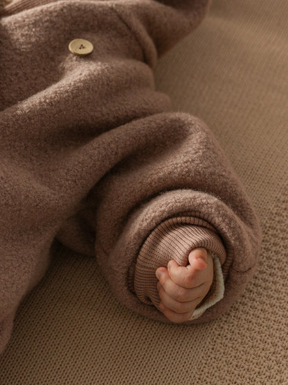 Winter Wollwalk Overall - Kuschelanzug mit Bio-Teddyfutter