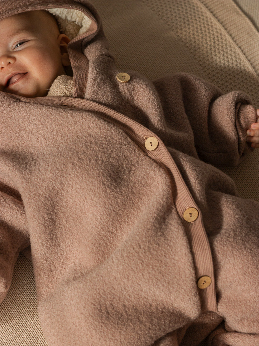 Winter Wollwalk Overall - Kuschelanzug mit Bio-Teddyfutter