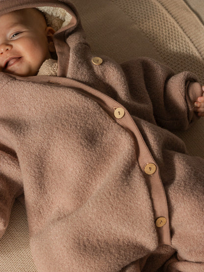 Winter Wollwalk Overall - Kuschelanzug mit Bio-Teddyfutter