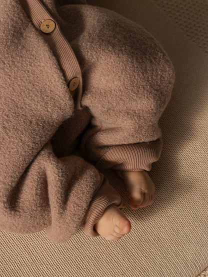 Winter Wollwalk Overall - Kuschelanzug mit Bio-Teddyfutter