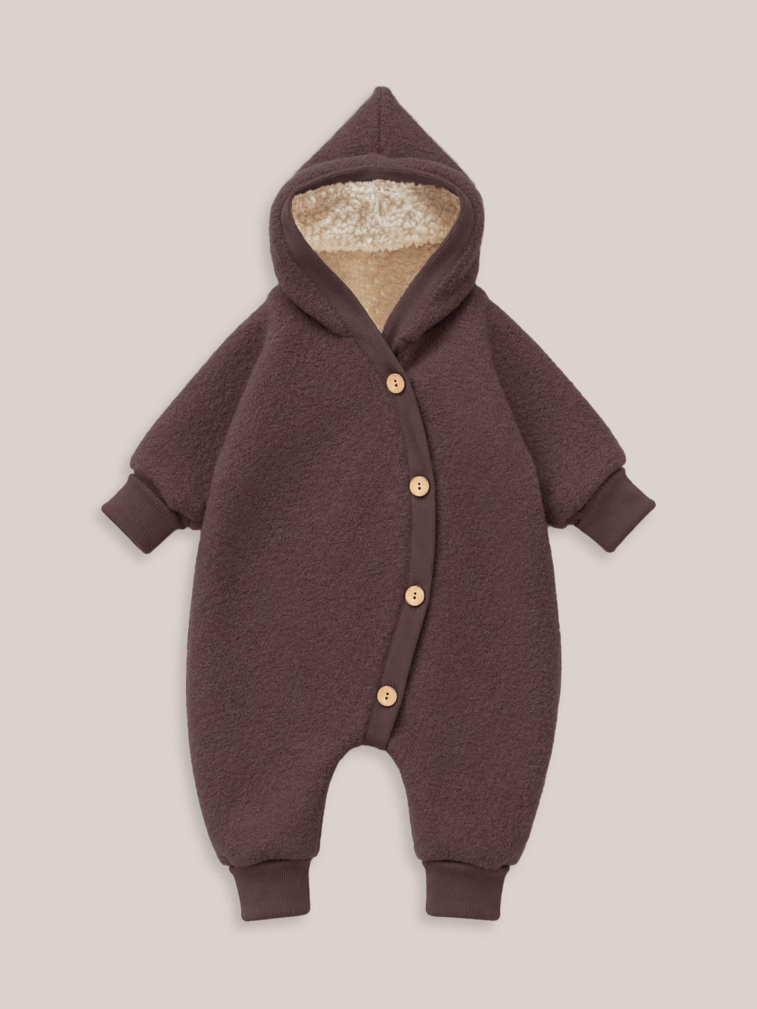 Winter Wollwalk Overall - Kuschelanzug mit Bio-Teddyfutter