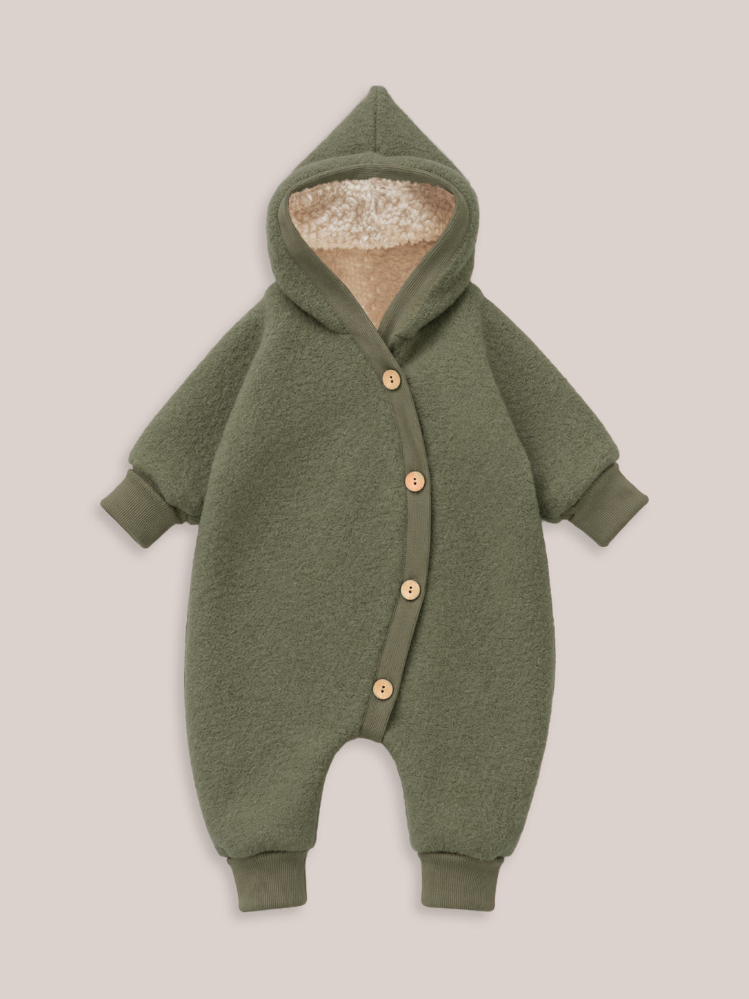 Winter Wollwalk Overall - Kuschelanzug mit Bio-Teddyfutter