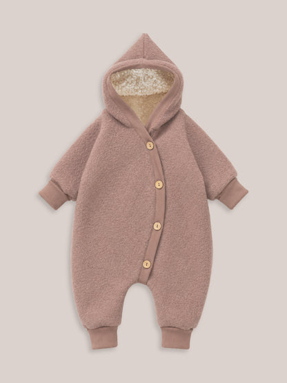 Winter Wollwalk Overall - Kuschelanzug mit Bio-Teddyfutter