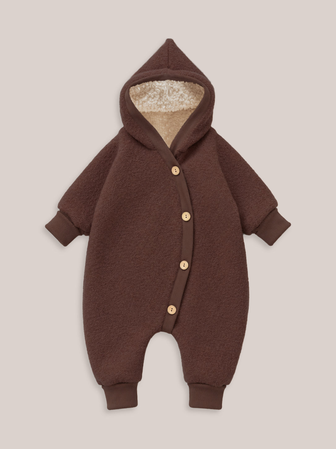 Winter Wollwalk Overall - Kuschelanzug mit Bio-Teddyfutter