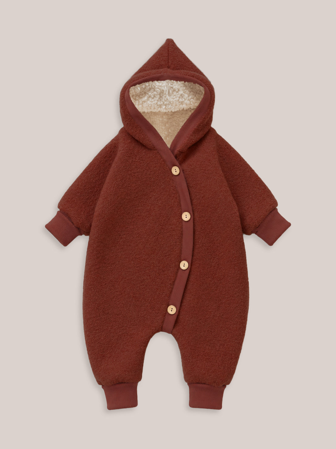 Winter Wollwalk Overall - Kuschelanzug mit Bio-Teddyfutter